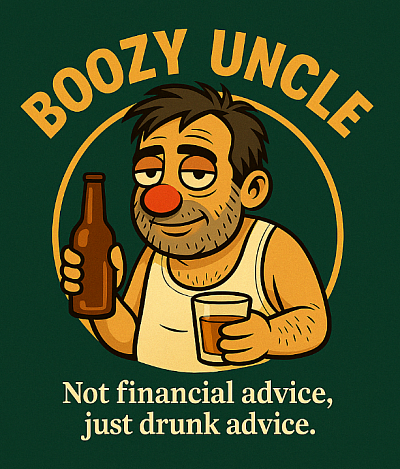 Not financial advice. Just drunk advice. BOOZY is chaos in a glass.