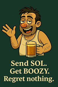 Send SOL. Get BOOZY. No regrets. Just vibes and tokens