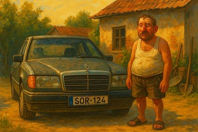 Title: BOOZY#W124 – Boozy Uncle × Mercedes Legend  Keywords: Boozy Uncle, W124 Mercedes, crypto meme NFT, drunken wisdom, NFT artwork, Solana NFT, limited edition meme  Meta description: Boozy Uncle still starts in the morning – just like his old W124. This NFT pays tribute to stubborn survival, German reliability, and hungover resilience.