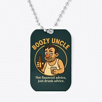 Funny crypto necklace with Boozy Uncle design – 